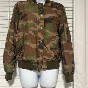 Camouflage Bomber Jacket